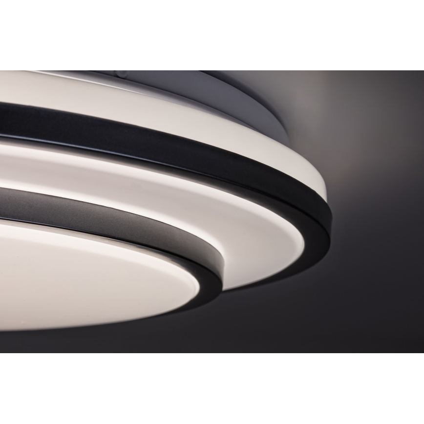 Rabalux - Iluminação de teto LED com regulação LED/40W/230V 3000-6500K prateada + controlo remoto