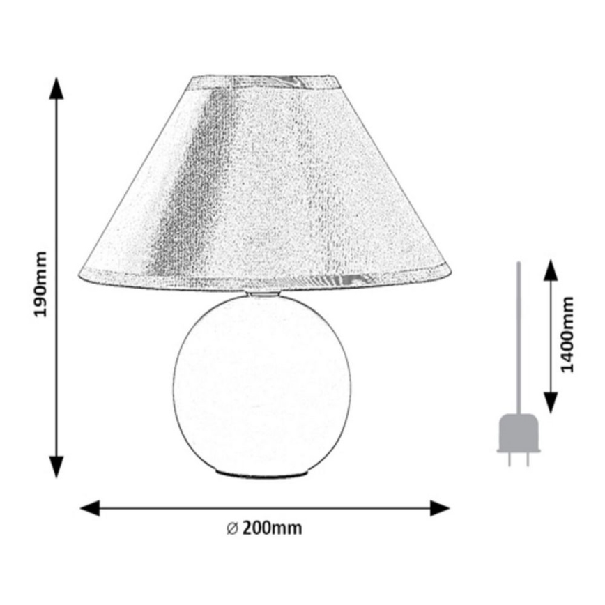 Rabalux  - Candeeiro de mesa 1xE14/40W/230V