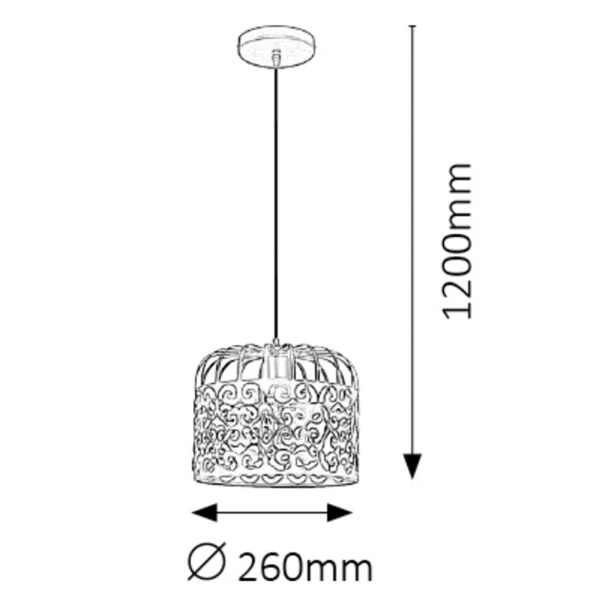 Rabalux - Candelabro 1xE27/60W/230V 