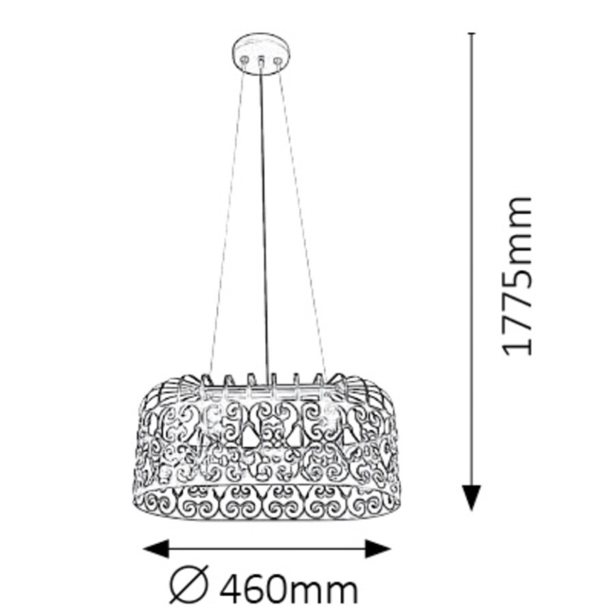 Rabalux - Candelabro 2xE27/60W/230V branco