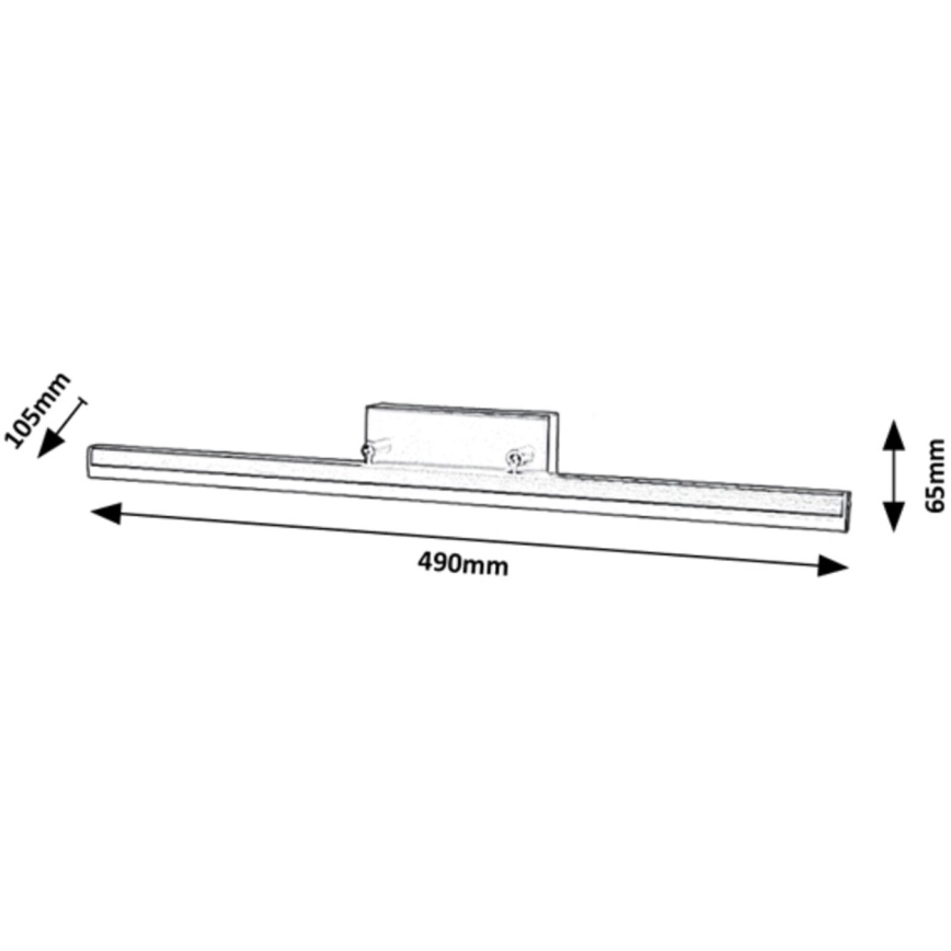Rabalux - Iluminação de espelho de casa de banho LED LED/12W/230V 49 cm IP44