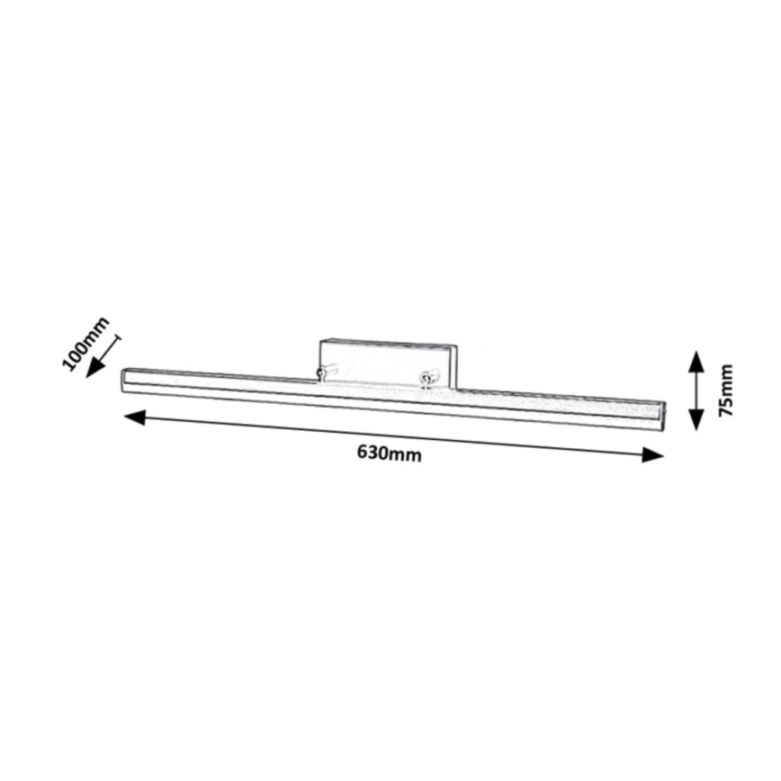 Rabalux - Iluminação de espelho de casa de banho LED LED/18W/230V 63 cm IP44