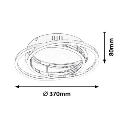 Rabalux - Luz de teto LED LED/30W/230V diâmetro 37cm