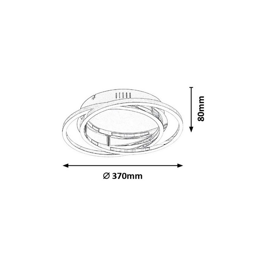Rabalux - Luz de teto LED LED/30W/230V diâmetro 37cm