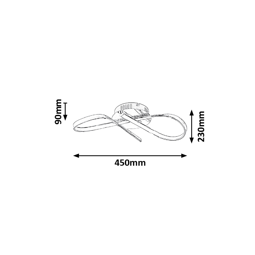 Rabalux - Luz de teto LED LED/20W/230V