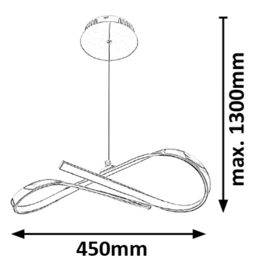 Rabalux - Candelabro num fio LED LED/20W/230V