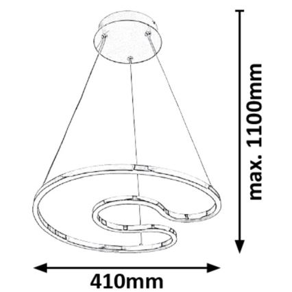 Rabalux - Candelabro num fio LED LED/30W/230V