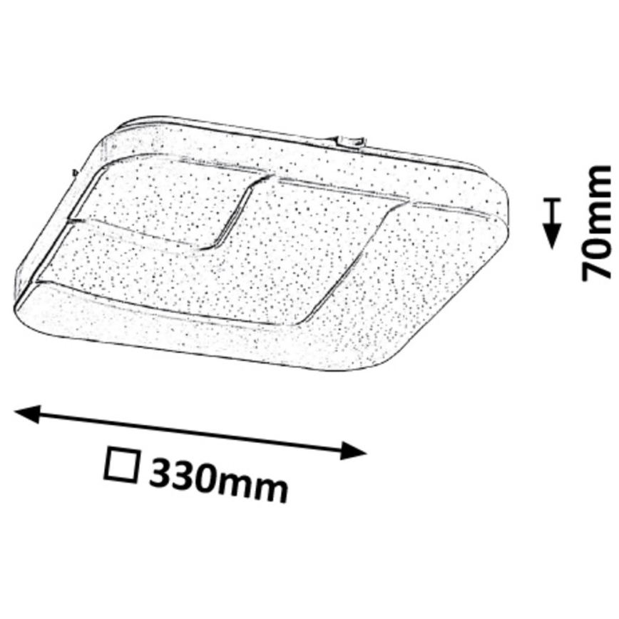 Rabalux - Iluminação de teto LED LED/18W/230V 33x33 cm