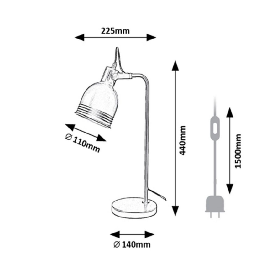 Rabalux - Candeeiro de mesa 1xE14/25W/230V bege