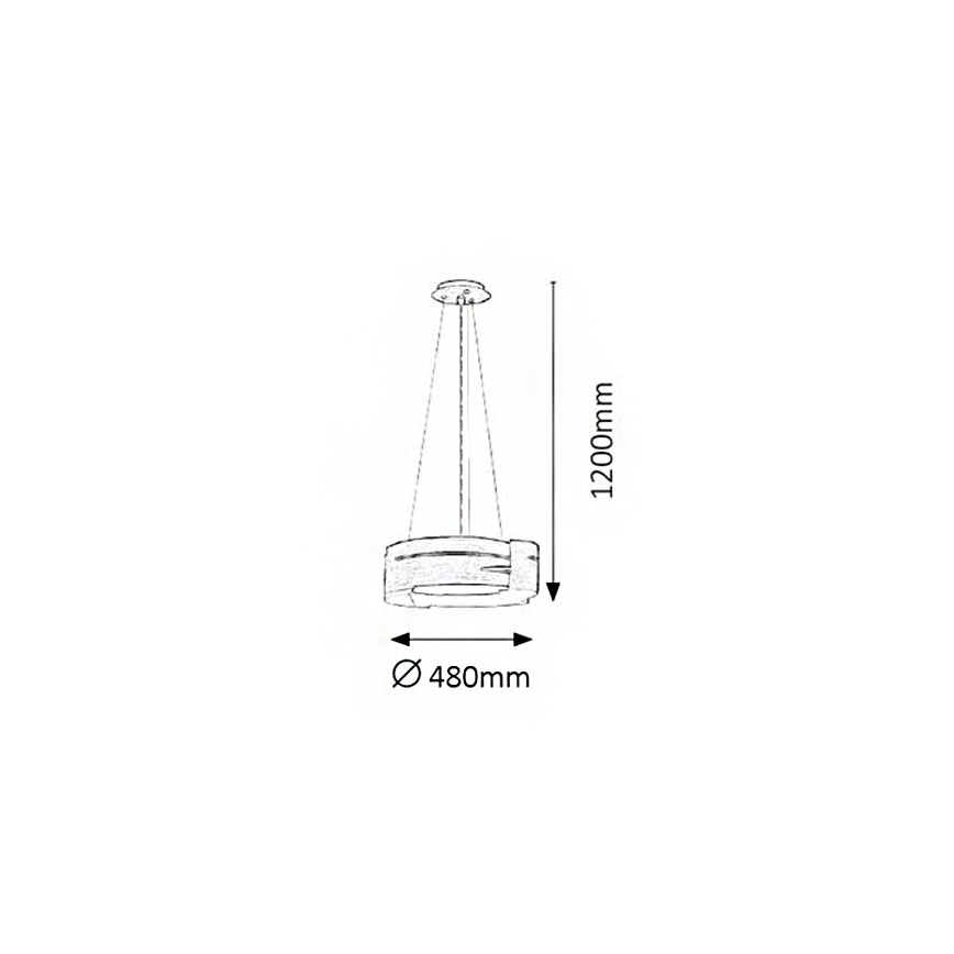 Rabalux 2245 - Candelabro BERBERA 3xE27/60W/230V faia