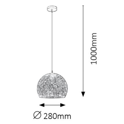 Rabalux - Candelabro num fio 1xE27/40W/230V