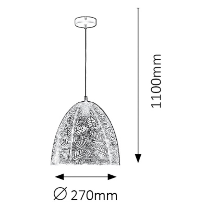 Rabalux 2277 - Candelabro num fio MANORCA 1xE27/40W/230V