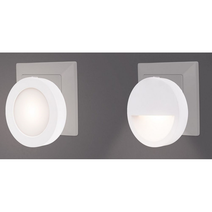 Rabalux - Iluminação noturna LED com sensor LED/0,5W/230V 3000K diâmetro 65 mm