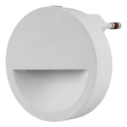 Rabalux - LED Luz noturna com sensor de anoitecer LED/0,5W/230V 3000K diâmetro 65 mm