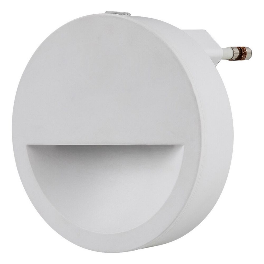 Rabalux - LED Luz noturna com sensor de anoitecer LED/0,5W/230V 3000K diâmetro 65 mm
