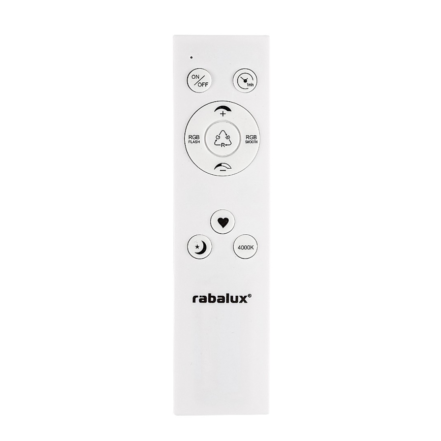 Rabalux - Iluminação de teto LED RGB com regulação LED/22W/230V Wi-Fi Tuya + comando