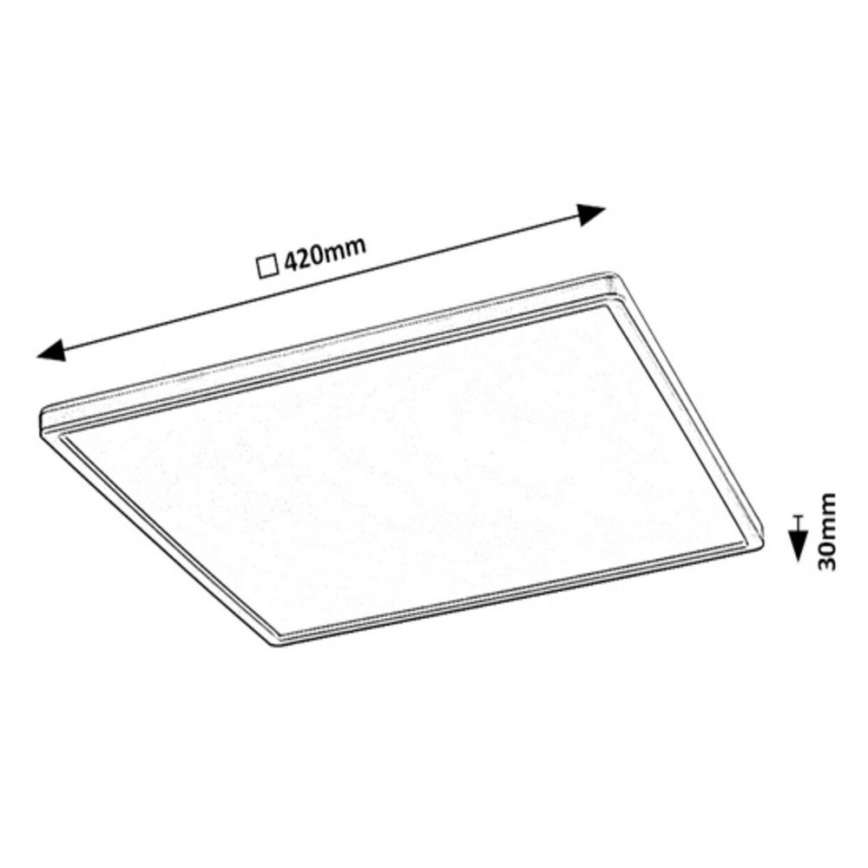 Rabalux - Iluminação de teto LED RGB com regulação LED/22W/230V Wi-Fi Tuya + comando