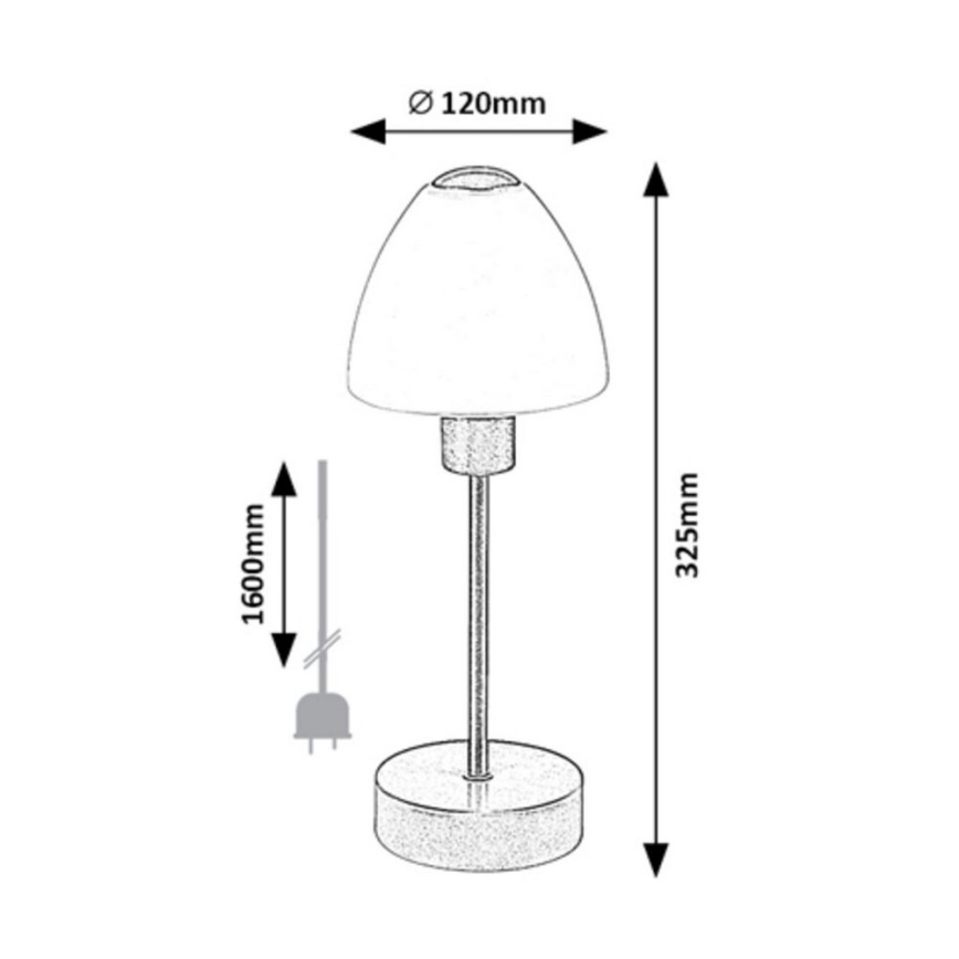 Rabalux - Candeeiro de mesa com regulação 1xE14/40W/230V cromado mate