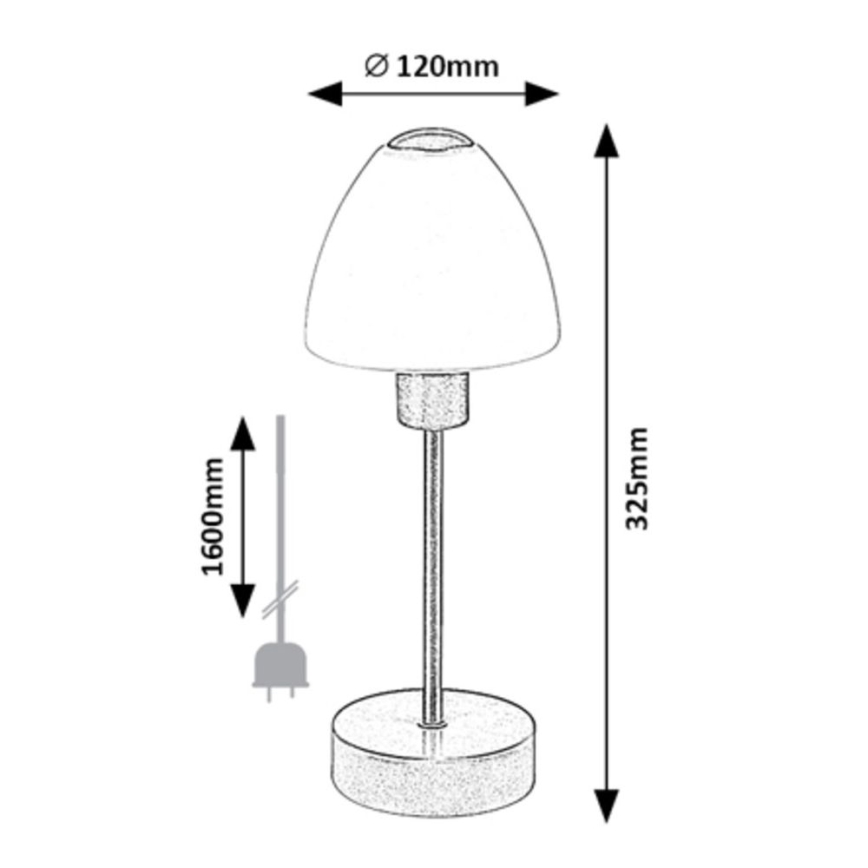 Rabalux - Candeeiro de mesa com regulação 1xE14/40W/230V preto
