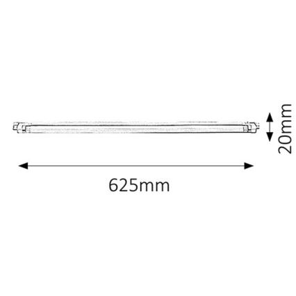Rabalux 2344 - Sob a luz do armário SLIM G5/20W/230V