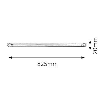 Rabalux 2345 - Sob a luz do armário SLIM G5/30W/230V
