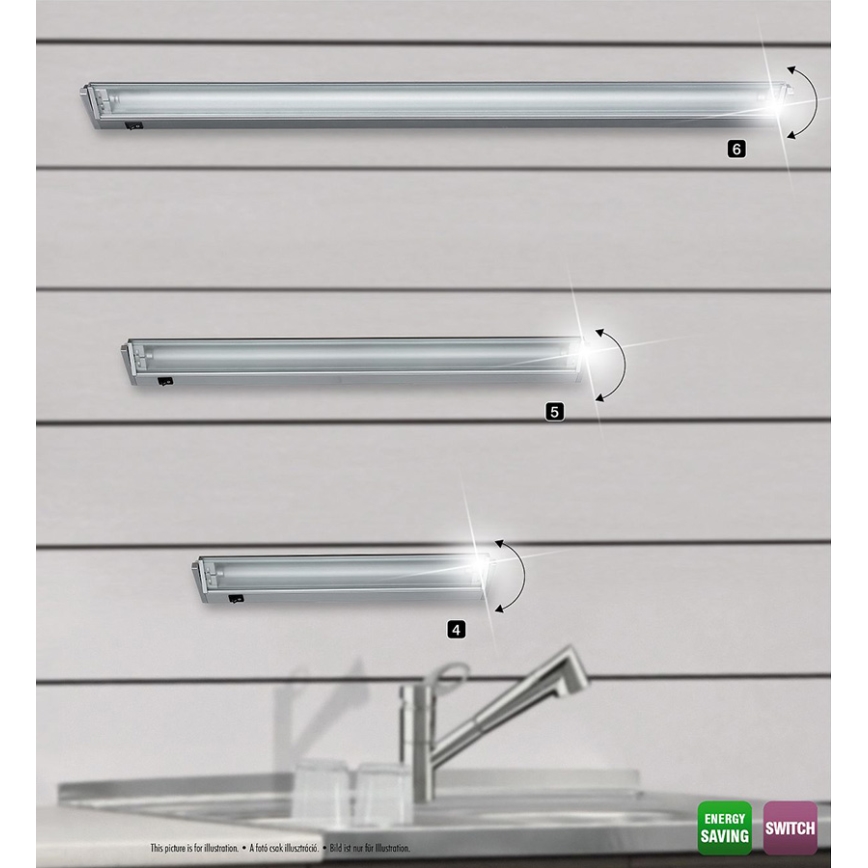 Rabalux 2366 - Sob a luz do armário EASY LIGHT 1xG5/21W/230V
