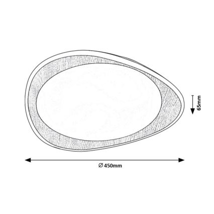 Rabalux - Iluminação de teto LED LED/24W/230V