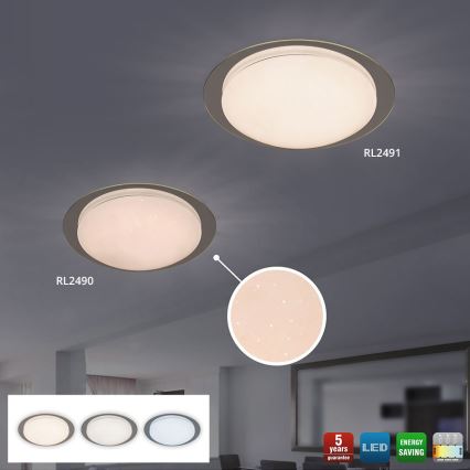 Rabalux 2491 - Luz de teto LED MINNEAPOLIS LED/18W/230V