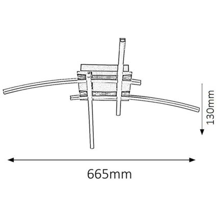 Rabalux - Luz de teto LED 4xLED/6W
