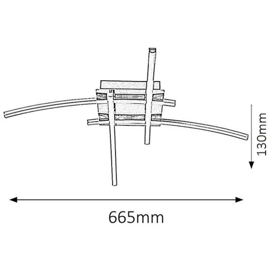 Rabalux - Luz de teto LED 4xLED/6W