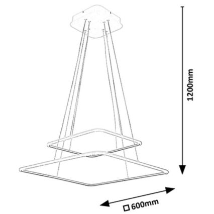 Rabalux - Candelabro LED LED/65W/230V branco