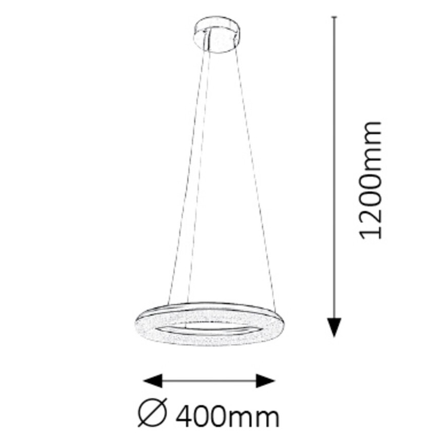 Rabalux - Candelabro fosco LED LED/24W/230V