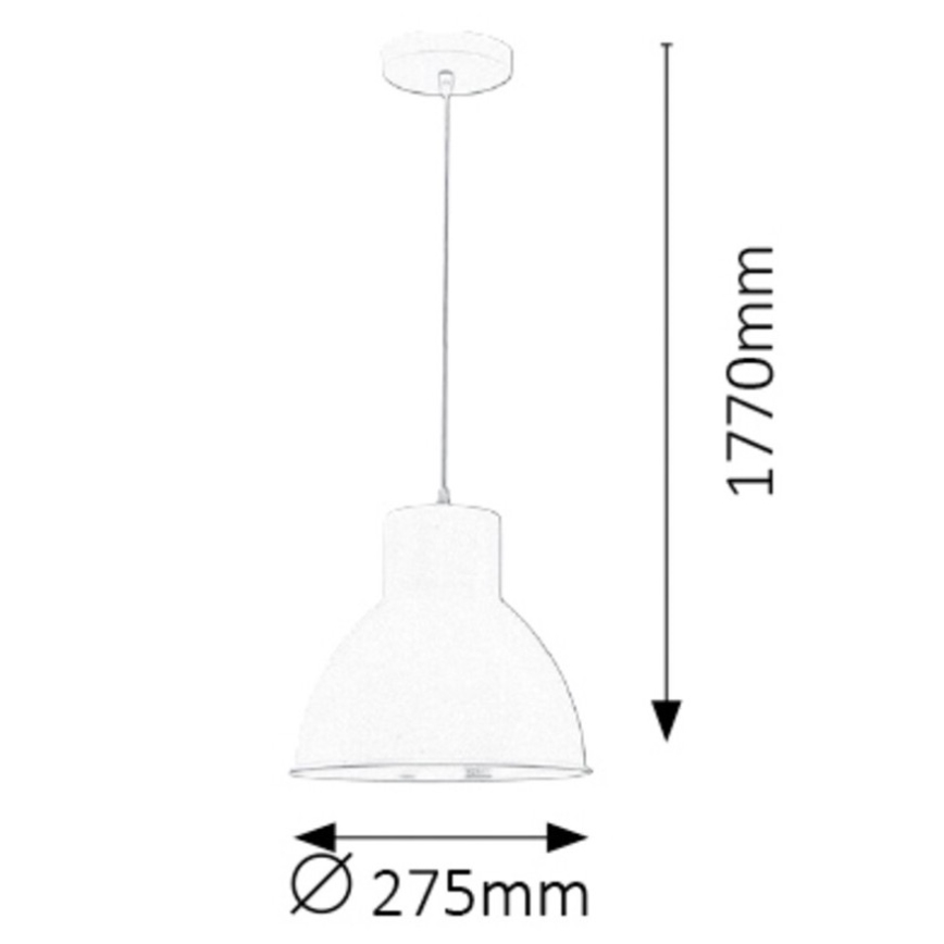 Rabalux - Candelabro 1xE27/60W/230V branco