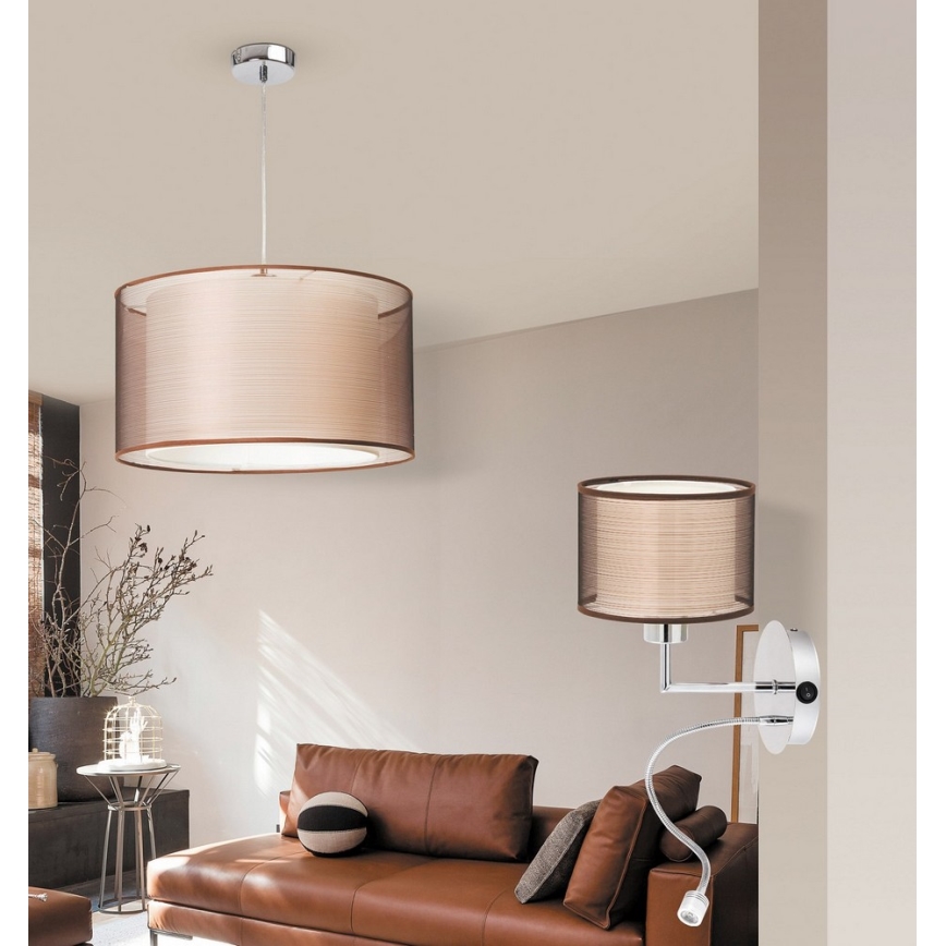Rabalux - Luz de parede E27/60W + LED/1W