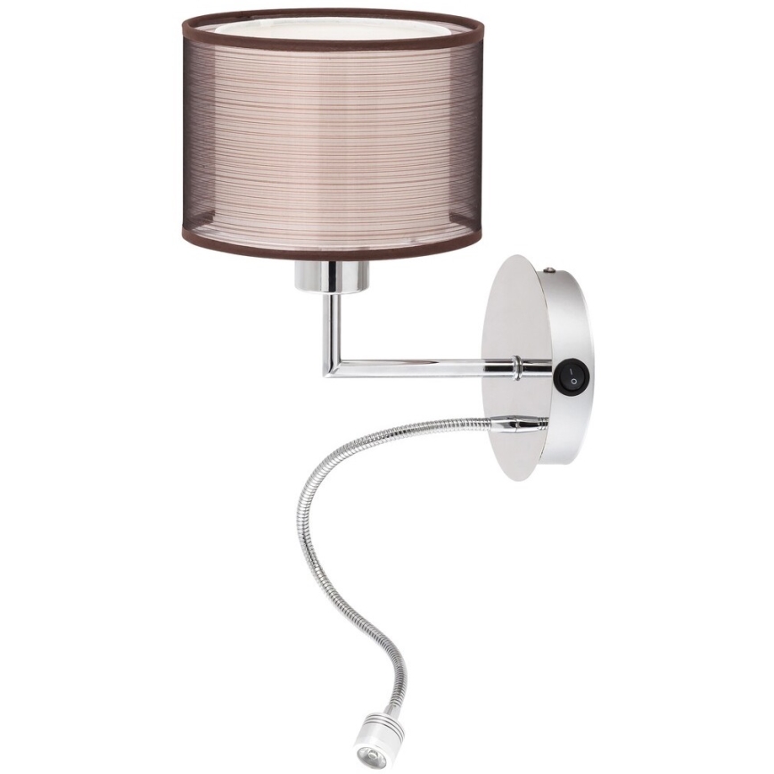 Rabalux - Luz de parede E27/60W + LED/1W