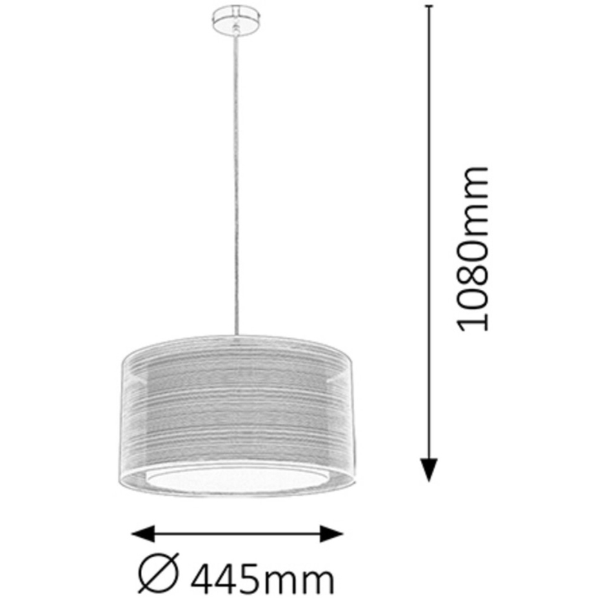 Rabalux - Luz pendente E27/60W