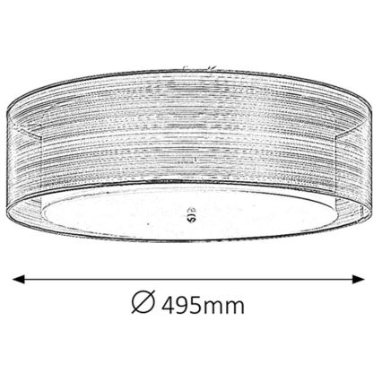 Rabalux - Iluminação de teto 3xE14/25W/230V diâmetro 49,5 cm