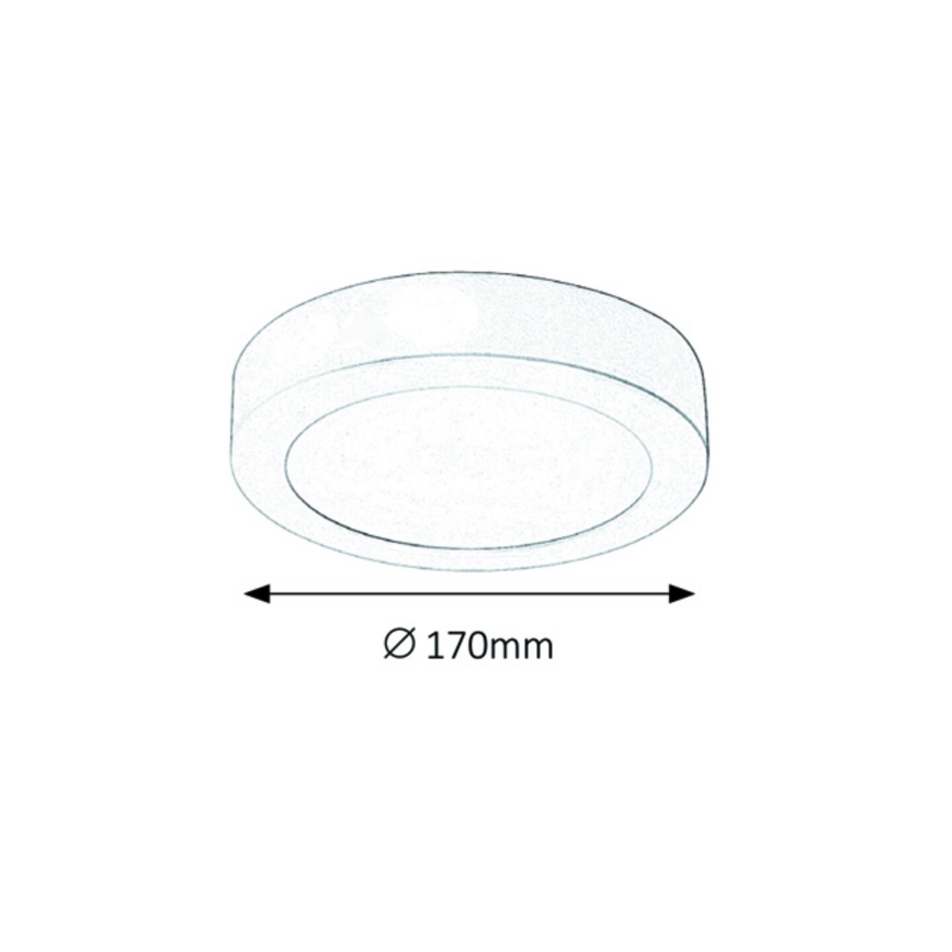 Rabalux - Luz de teto LED LED/12W/230V