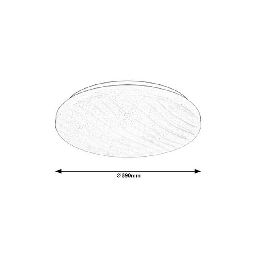 Rabalux - Luz de teto fosca LED LED/24W/230V