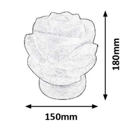 Rabalux - Candeeiro de sal 1xE14/15W/230V acácia 3,5 kg
