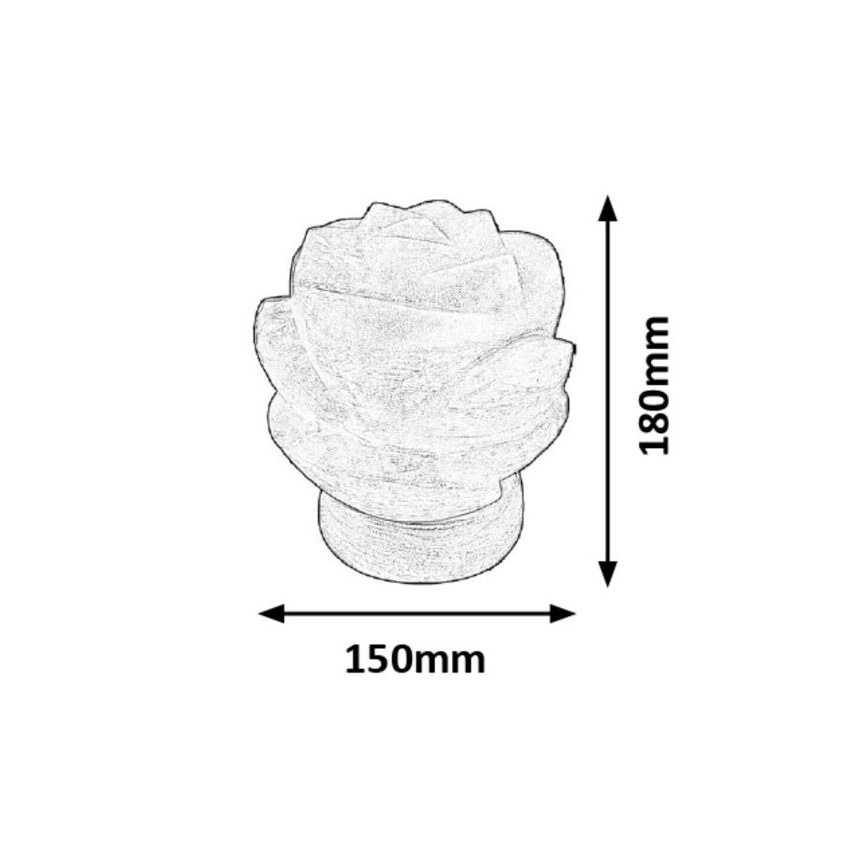 Rabalux - Candeeiro de sal 1xE14/15W/230V acácia 3,5 kg