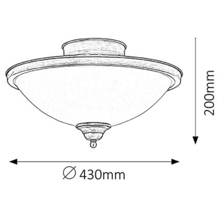 Rabalux - Luz de teto 2xE14/40W/230V