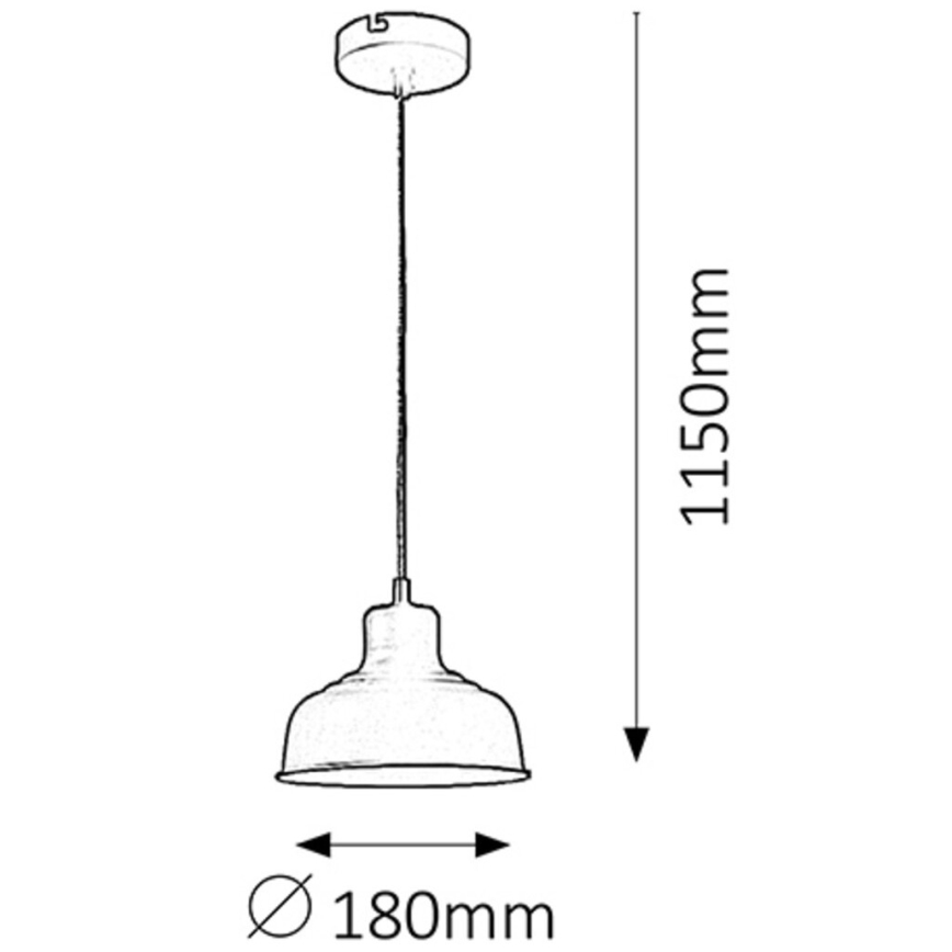 Rabalux - Candelabro 1xE27/60W/230V