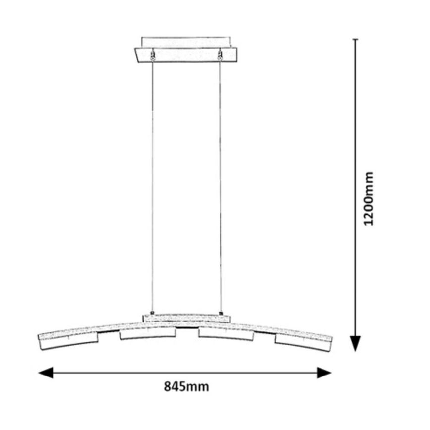Rabalux - Candelabro suspenso LED com regulação  LED/20W/230V