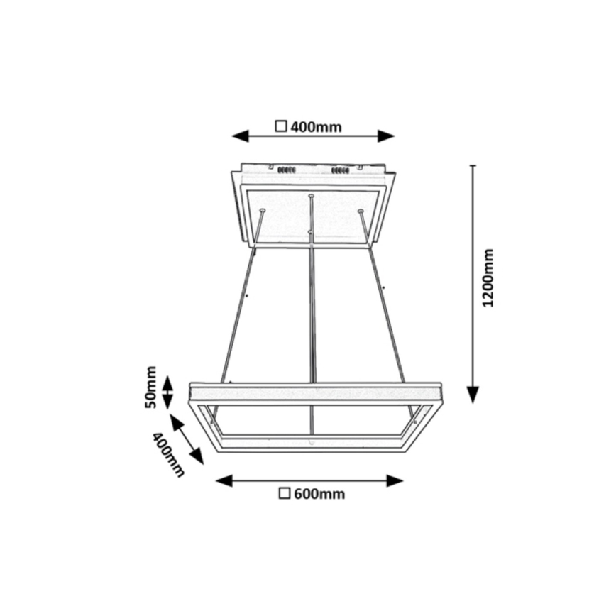 Rabalux - Candelabro suspenso LED LED/60W/230V