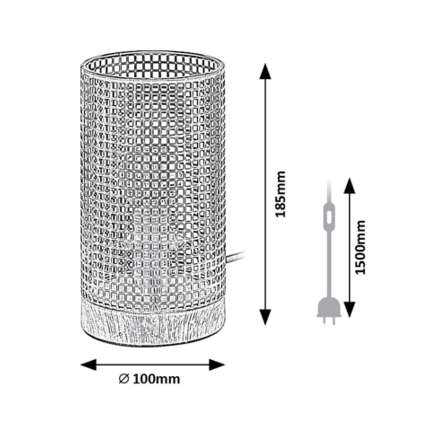 Rabalux - Candeeiro de mesa 1xE14/25W/230V faia