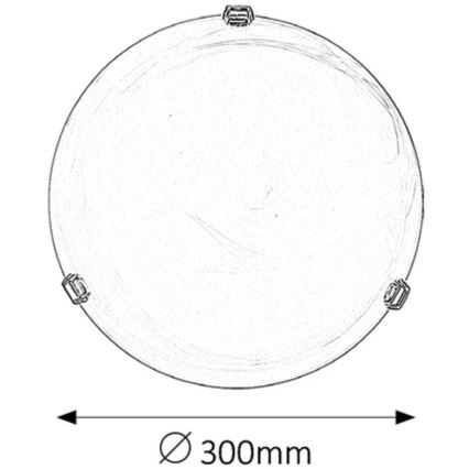 Rabalux - Luz de teto 1xE27/60W/230V