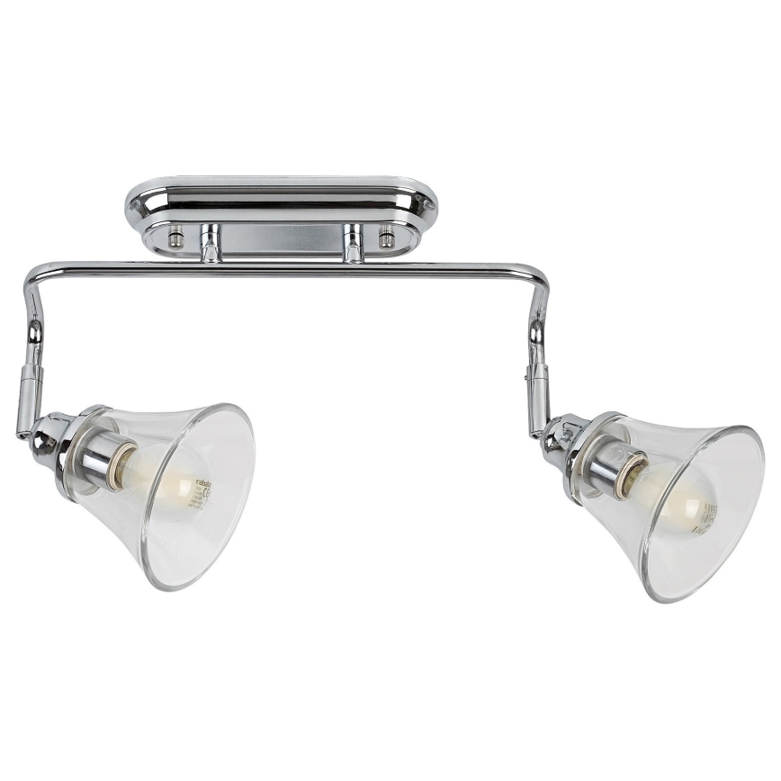 Rabalux - Foco de casa de banho 2xE14/40W/230V IP44