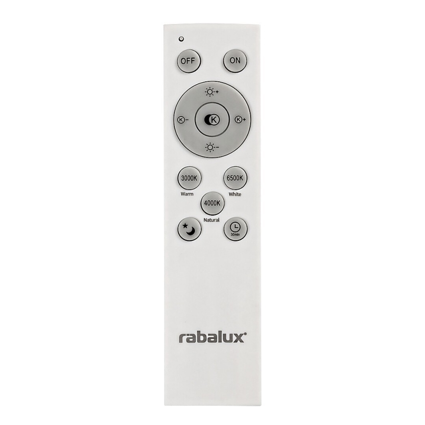 Rabalux - Iluminação de teto LED com regulação LED/72W/230V 3000-6500K + controlo remoto