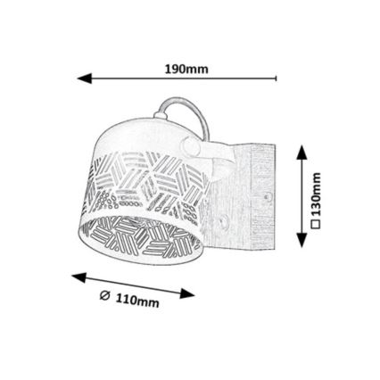 Rabalux  - Foco de parede ROTEM 1xE14/40W/230V